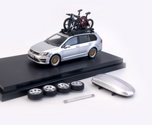 Load image into Gallery viewer, Zoom 1:64 VW Golf 7R VII Wagon Roof Bike Box Sport Model Diecast Metal Car New
