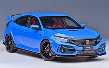 Load image into Gallery viewer, AUTOart 1:18 JDM Blue Civic Type R FK8 2021 Sport Model Diecast Metal Car New

