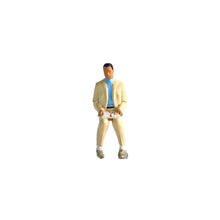 Load image into Gallery viewer, 1:64 Painted Figure Model Miniature Resin Diorama Sand Toy Man In Suit sitting New
