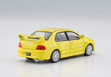 Load image into Gallery viewer, JKM 1:64 Yellow JDM Mitsubishi Lancer Evolution EVO 7 VII Racing Model Toy Metal Car
