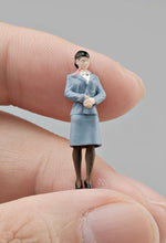 Load image into Gallery viewer, 1:64 Painted Figure Mini Model Miniature Resin Diorama Toy Flight Attendant Lady New Collection
