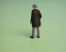 Load image into Gallery viewer, 1:64 Painted Figure Model Miniature Resin Sand Hat Man Mafia Standing WIndcoat Collection
