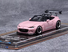 Load image into Gallery viewer, YM 1:64 Pink Miata MX5 Pandem Roadster Convertible Model Diecast Resin Car New
