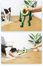 Load image into Gallery viewer, Dog Squeaky Toys Avacado Chew Puppy Fluffy Rope Toy Durable Teeth Grindin PET
