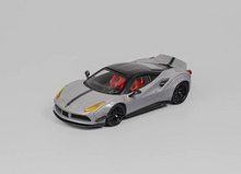 Load image into Gallery viewer, CM 1:64 Gray LBWK 488 Widebody Super Racing Sports Model Diecast Metal Car
