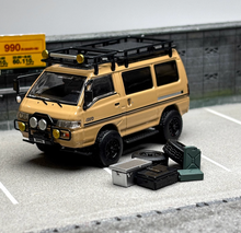 Load image into Gallery viewer, Autobots 1:64 Yellow 4WD Delica L300 Camper Van Model Diecast Metal Car
