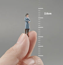 Load image into Gallery viewer, 1:64 Painted Figure Mini Model Miniature Resin Diorama Toy Flight Attendant Lady New Collection
