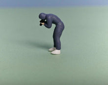 Load image into Gallery viewer, 1:64 Painted Figure Model Miniature Resin Sand Survey Policeman Man Toy Camera Collection
