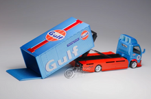 Load image into Gallery viewer, MT 1:64 Gulf H300 Tow Truck Custom Racing Fuets Model Diecast Metal Car New
