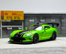 Load image into Gallery viewer, Tarmac 1:64 Green Viper ACR Extreme Coupe Sports Model Diecast Metal CarNew
