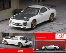 Load image into Gallery viewer, Hobby Japan 1:64 White JDM RX7 FD3S A Spec Sports Model Toy Diecast Metal Car
