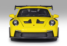 Load image into Gallery viewer, WELLY 1:24 Yellow 911 992 GT3 RS Racing Sports Model Diecast Metal Car New
