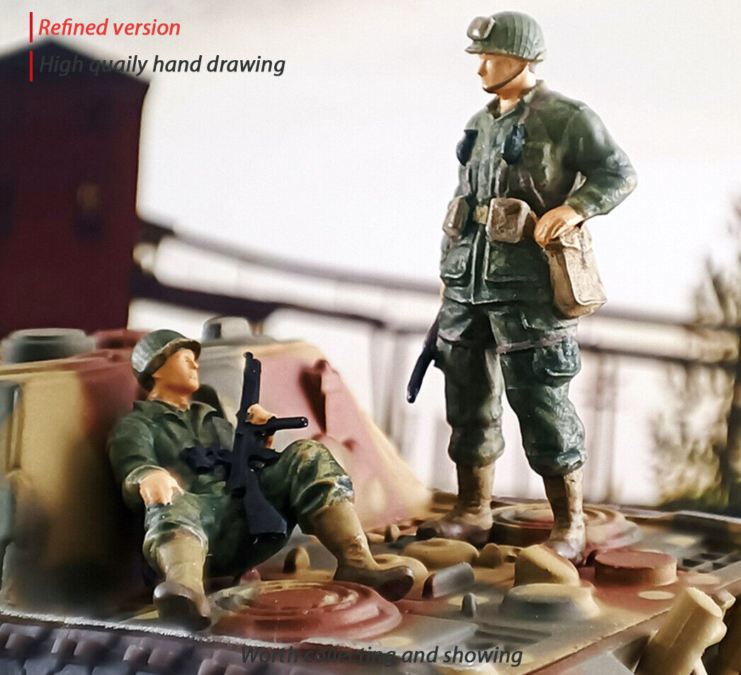 1:64 Painted Figure Mini Model Miniature Resin Diorama Sand Soldiers Army Man