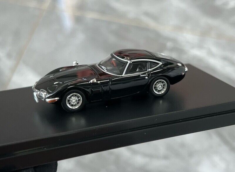 LCD 1:64 Black Toyota 2000GT Racing Sports Classic Model Toy