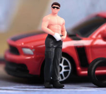 Load image into Gallery viewer, 1:64 Painted Figure Model Miniature Resin Diorama Sand Gym Man Muscle Shades Toy New Collection
