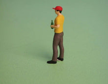 Load image into Gallery viewer, 1:64 Painted Figure Model Miniature Resin Sand Man Holding Beer Standing Toy Collection
