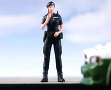 Load image into Gallery viewer, 1:64 Painted Figure Model Miniature Resin Diorama Sand Policeman Cop Woman Lady New Collection
