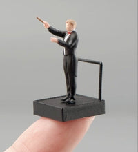 Load image into Gallery viewer, 1:64 Painted Figure Mini Model Miniature Resin Diorama Concert Conductor Rostrum New Collection
