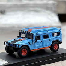 Load image into Gallery viewer, Master 1:64 H1 Blue Gulf SUV Off Road Model Diecast Metal Car
