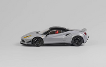 Load image into Gallery viewer, CM 1:64 Gray LBWK 488 Widebody Super Racing Sports Model Diecast Metal Car
