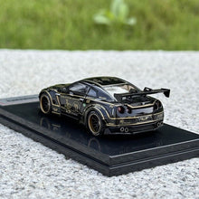 Load image into Gallery viewer, OT 1:64 JDM Black Gold GTR R35 LB Racing Sports Model Diecast Metal Car New
