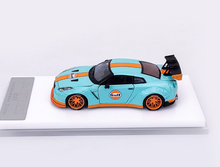 Load image into Gallery viewer, OT 1:64 JDM Gulf Blue GTR R35 LBWK Widebody Sports Model Diecast Metal Car New
