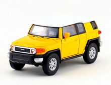 Load image into Gallery viewer, WELLY 1:36 Yellow Land Cruiser FJ SUV Sports Model Diecast Toy Metal Car BN
