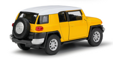 Load image into Gallery viewer, WELLY 1:36 Yellow Land Cruiser FJ SUV Sports Model Diecast Toy Metal Car BN
