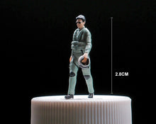 Load image into Gallery viewer, 1:64 Painted Figure Mini Model Miniature Resin Diorama Pilot Captain Army Man New Scene
