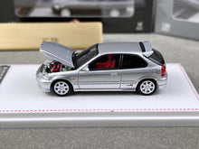 Load image into Gallery viewer, FH 1:64 Silver Civic Type R EK9 Hatchback Sport Model Diecast Metal Car New
