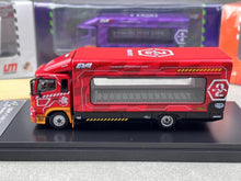 Load image into Gallery viewer, UM 1:64 Red 500 HINO EVA Ranger Transporter Truck Model Diecast Metal Car
