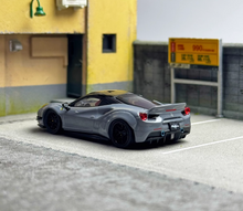 Load image into Gallery viewer, CM 1:64 Gray LBWK 488 Widebody Super Racing Sports Model Diecast Metal Car
