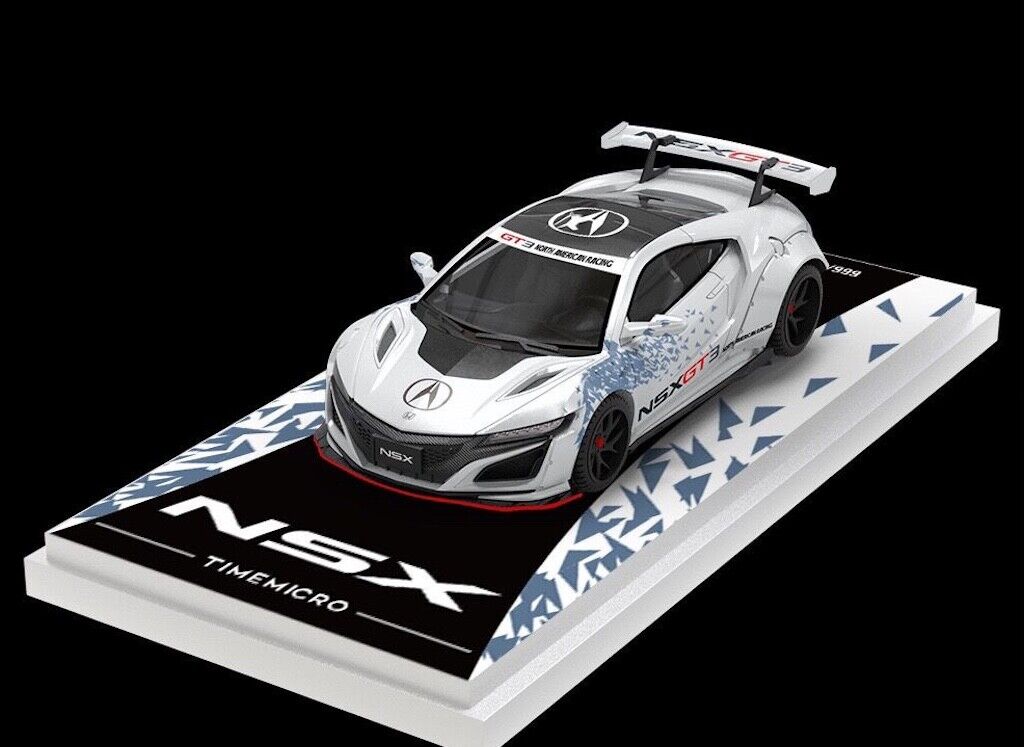 TM 1:64 NSX GT3 Figure Racing Sports Model Diecast Metal Car New Collection