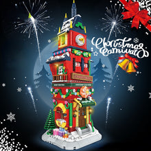 Load image into Gallery viewer, 1084PCS MOC Christmas Count Down Clock Tower Model Toy Building Block Brick Gift Kids Compatible Lego
