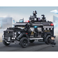 Load image into Gallery viewer, 1250PCS MOC City SWAT Police Armored Vehicle Car Figure Model Toy Building Block Brick Gift Kids DIY Compatible Lego
