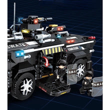 Load image into Gallery viewer, 1216PCS MOC City SWAT Police APC Armored Personnel Carrier Vehicle Car Figure Model Toy Building Block Brick Gift Kids DIY Compatible Lego
