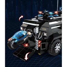 Load image into Gallery viewer, 1216PCS MOC City SWAT Police APC Armored Personnel Carrier Vehicle Car Figure Model Toy Building Block Brick Gift Kids DIY Compatible Lego
