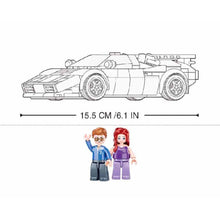 Load image into Gallery viewer, 254PCS MOC Technic Speed Countach Racing Sports Car Figure Model Toy Building Block Brick Gift Kids DIY Compatible Lego
