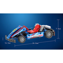 Load image into Gallery viewer, 371PCS MOC Technic Speed Karting K Car Model Toy Building Block Brick Gift Kids DIY Set New 1:8 Compatible Lego
