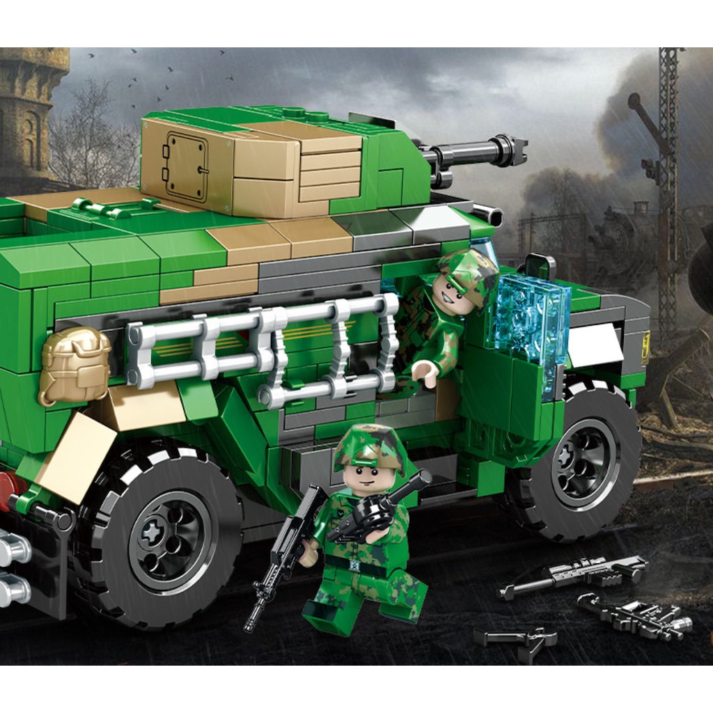 615PCS Military WW2 VDV 4x4 Armored Vehicle Car APC Figure Model Toy –  mycrazybuy store