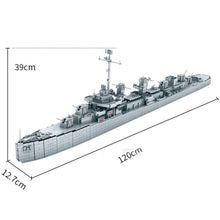 Load image into Gallery viewer, 2661PCS Military WW2 Large USS Johnston DD-557 Destroyer Battle Ship Figure Model Toy Buiding Block Brick Gift Kids DIY Compatible Lego
