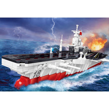 Load image into Gallery viewer, 1150PCS Military WW2 6in1 003 Aircraft Carrier Fujian Class Model Toy Building Block Brick Gift Kids DIY Set New Compatible Lego
