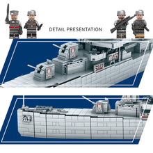 Load image into Gallery viewer, 2661PCS Military WW2 Large USS Johnston DD-557 Destroyer Battle Ship Figure Model Toy Buiding Block Brick Gift Kids DIY Compatible Lego
