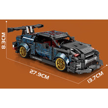 Load image into Gallery viewer, 681PCS MOC Technic Speed Pull Back Super Racing Sports Car GTR JDM Model Toy Building Block Brick Gift Kids DIY Set New 1:24 Compatible Lego
