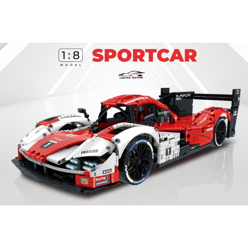 3460PCS MOC Technic Speed Static 963 Racing Sports Car Model Toy Building Block Brick Gift Kids DIY Set New 1:8 Compatible Lego