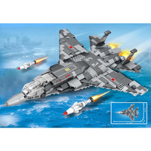 Load image into Gallery viewer, 438PCS MOC Military Sukhoi SU-35 Су-35 Super Flanker Air Fighter Aircract Model Toy Building Block Brick Gift Kids DIY Set New Compatible Lego
