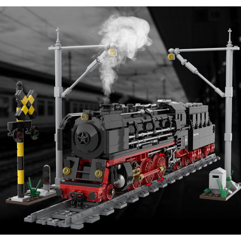 1177PCS MOC BR01 Lokomotive Steam Classic Vintage Train Scene Model Toy Building Block Brick Gift Kids DIY Set New Compatible Lego