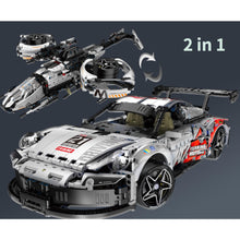 Load image into Gallery viewer, 1861PCS MOC Technic Speed Static 2in1 911 Racing Sports Car Star Aircraft Model Toy Building Block Brick Gift Kids DIY Set New 1:10 Compatible Lego
