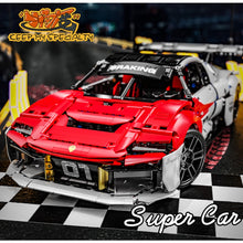 Load image into Gallery viewer, 2459PCS MOC Technic Speed Static Mission R Super Racing Sports Car Model Toy Buidling Block Brick Gift Kids DIY Set New Compatible Lego
