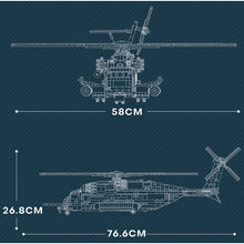 Load image into Gallery viewer, 2192PCS MOC Military Sikorsky CH-53E Super Sea Stallion Transport Helicopter Model Toy Building Block Brick Gift Kids DIY Set New Compatible Lego
